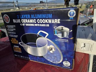 Blue Ceramic Cookware