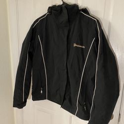 Cheneral Navy Fleece-Lined Water Resistant Jacket (Size L)