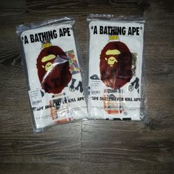 Bape X Burberry Tees