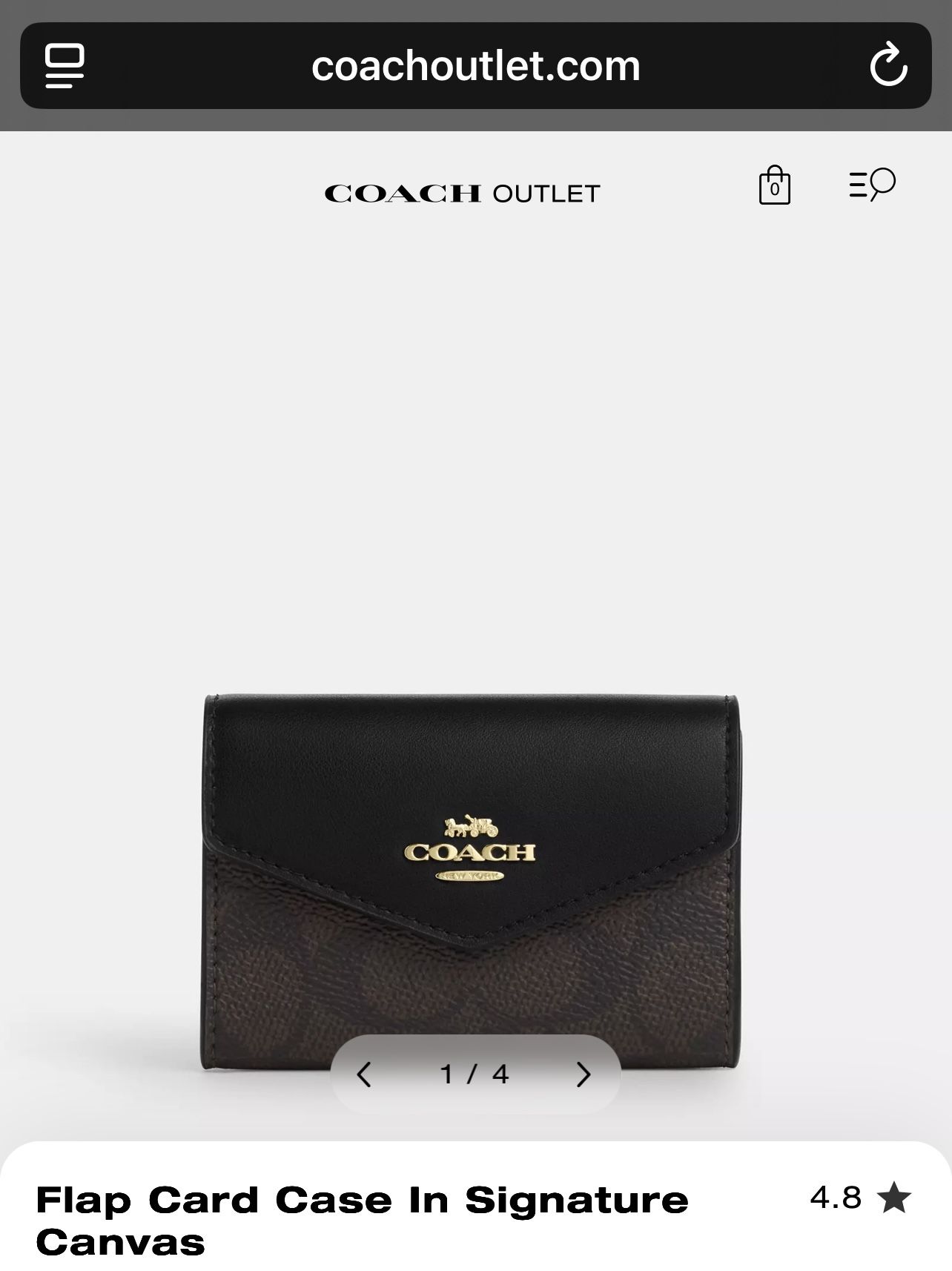 Coach Flap Wallet