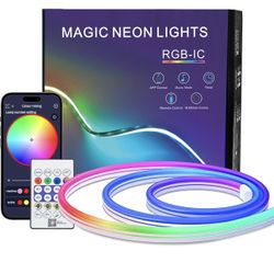 PSTAR PSTAR 16.4Ft Neon Rope Lights,Flexible LED Rope Lights