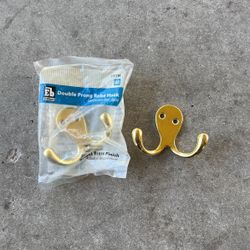 Double Prong Robe Hook