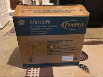 Separate toilet tank and base