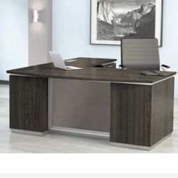 Furniture L Shaped Desk With Glass Modesty