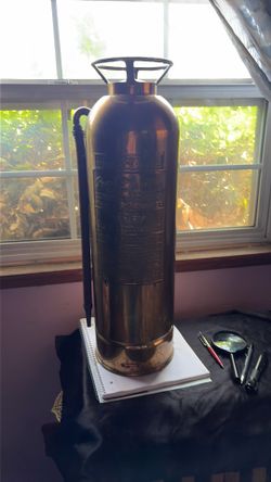 Antique Randolph  baking soda fire extinguisher