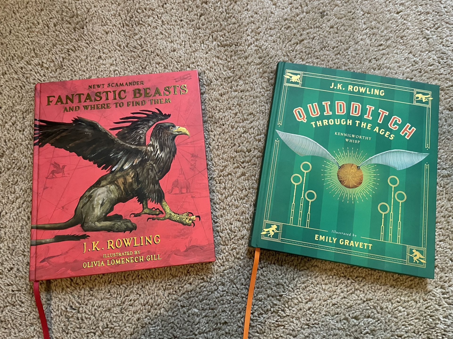 Harry Potter Fantastic Beasts And Quidditch books