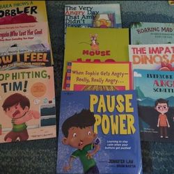 Kids Anger Books Lot Social Skills Impulse Control Frustration Management Skills