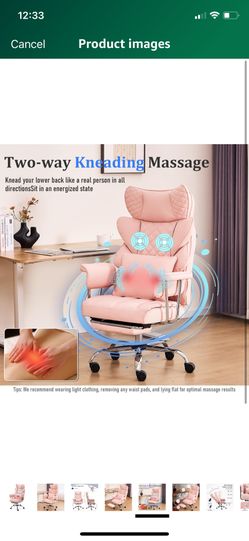 Electric massage office chair with Reclining