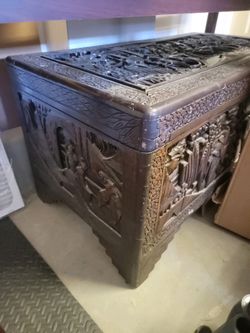 Decorative Wood Chest