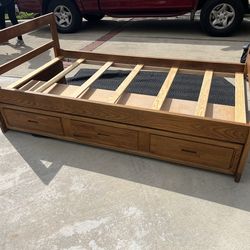 Twin Wood Bed - FOR SALE