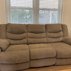 Two 7’ Reclining Sofas 