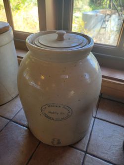 Antique Salt Glazed Stoneware Crocks
