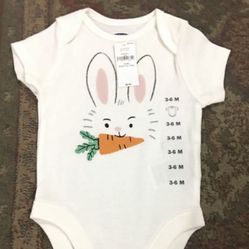 Old Navy Rabbit / Bunny Onesie, Size 3-6 Months, 6-12 Months 