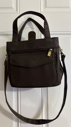 dark brown Hobo shoulder bag with numerous pockets