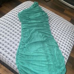 Emerald green dress