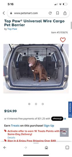Top paw universal 2025 wire vehicle barrier