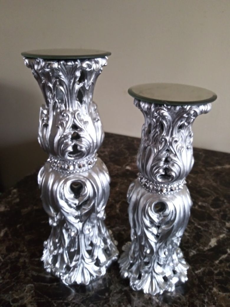 Mirrored Candle holders