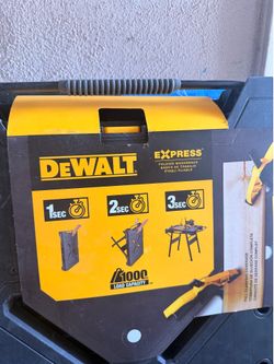 DeWalt Express 33 in. H Plastic Folding Portable Sawhorse Workbench