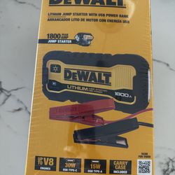Dewalt LITHIUM JUMP STARTER WITH USB POWER BANK 1800 AMP
