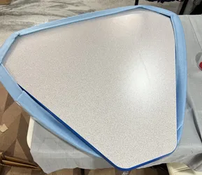 Deluxe Oval Activity Table Leg Optional Caster Hardware Kit As Shown