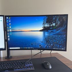 SAMSUNG Monitor 27" Curved 1920x1080 VGA HDMI 60hz