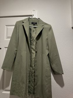 Green Trench coat 