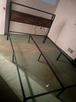 Queen Size Bed Frame w/ plugs