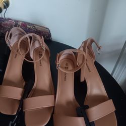 Beige Strap Heels SZ 8,9,10 Available 