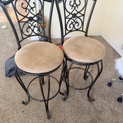 Tall bar height stools.