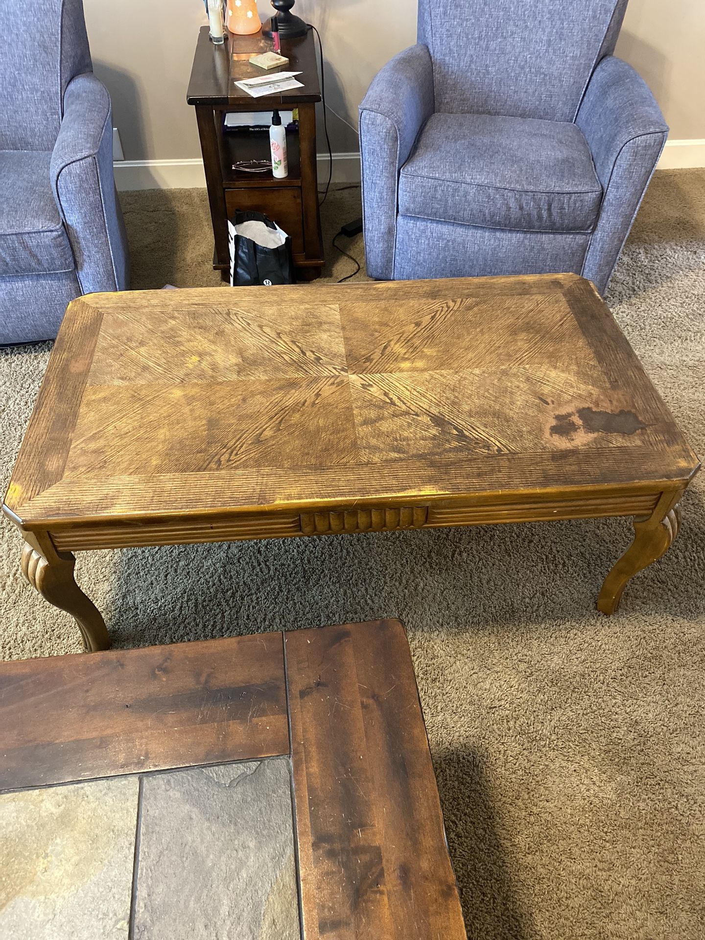 Rustic Wood Coffee Table 