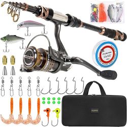 PLUSINNO Profesional Fishing Rod Full Set