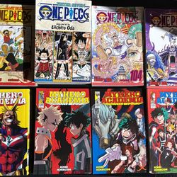 Mangas (One-Piece, Pokemon, Spy x Family, My Hero Academia, Jujutsu Kaisen)