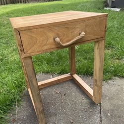 LOW PRICE MOVING- $600 RETAIL SOLID WOOD WEST ELM NIGHT STAND