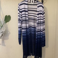Chicos Linen Cardigan 