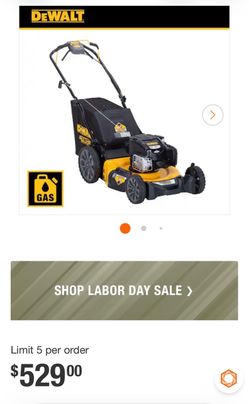 DEWALT 21 in. 163cc Briggs and Stratton 725Exi Engine Rear Wheel Drive 3-in-1 Gas Self Propelled Walk Behind Lawn Mower