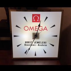 Vintage Omega Jewelry Store Clock 