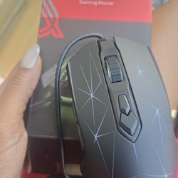 FIRSTBLOOD ONLY GAME. AJ52 Watcher RGB Gaming Mouse, Programmable 7 Buttons, Ergonomic LED Backlit USB Gamer Mice Computer Laptop PC, for Windows Mac 