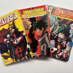 My Hero Academia (MHA) Manga Volume 1, 2, And 3