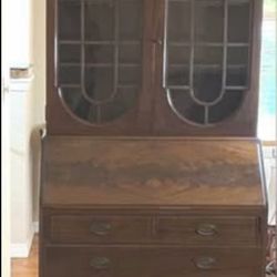 Antique Mahogany Hutch By Imperial Grand Rapids