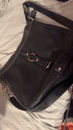 Black coach over the shoulder satchel bag