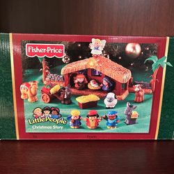 Fisher-Price Little People Toddler Toy Nativity Set with Music Lights & 18 Pieces for Christmas Pretend Play Kids Ages 1+ Years​