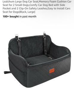 Lealchum Large Dog Car Seat – Black