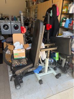 REP Fitness Adjustable Bench + Bench Press/Squat Rack Set – Home Gym – $350 OBO
