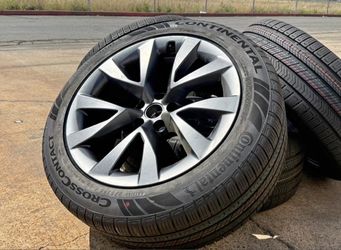 NEW 2025 Tesla Model X Wheels Plaid Cyberstream 20” Continental RX TIRES SENSORS