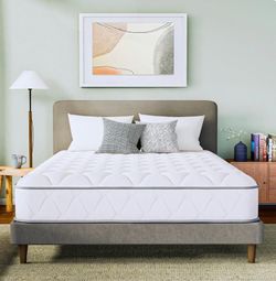 GAESTE Full Size Mattress in a Box, 8 Inch Hybrid Innerspring Mattress with Gel Comfort Memory Foam