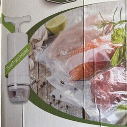 NEW! Sous Vide vacuum sealer bag set with pump