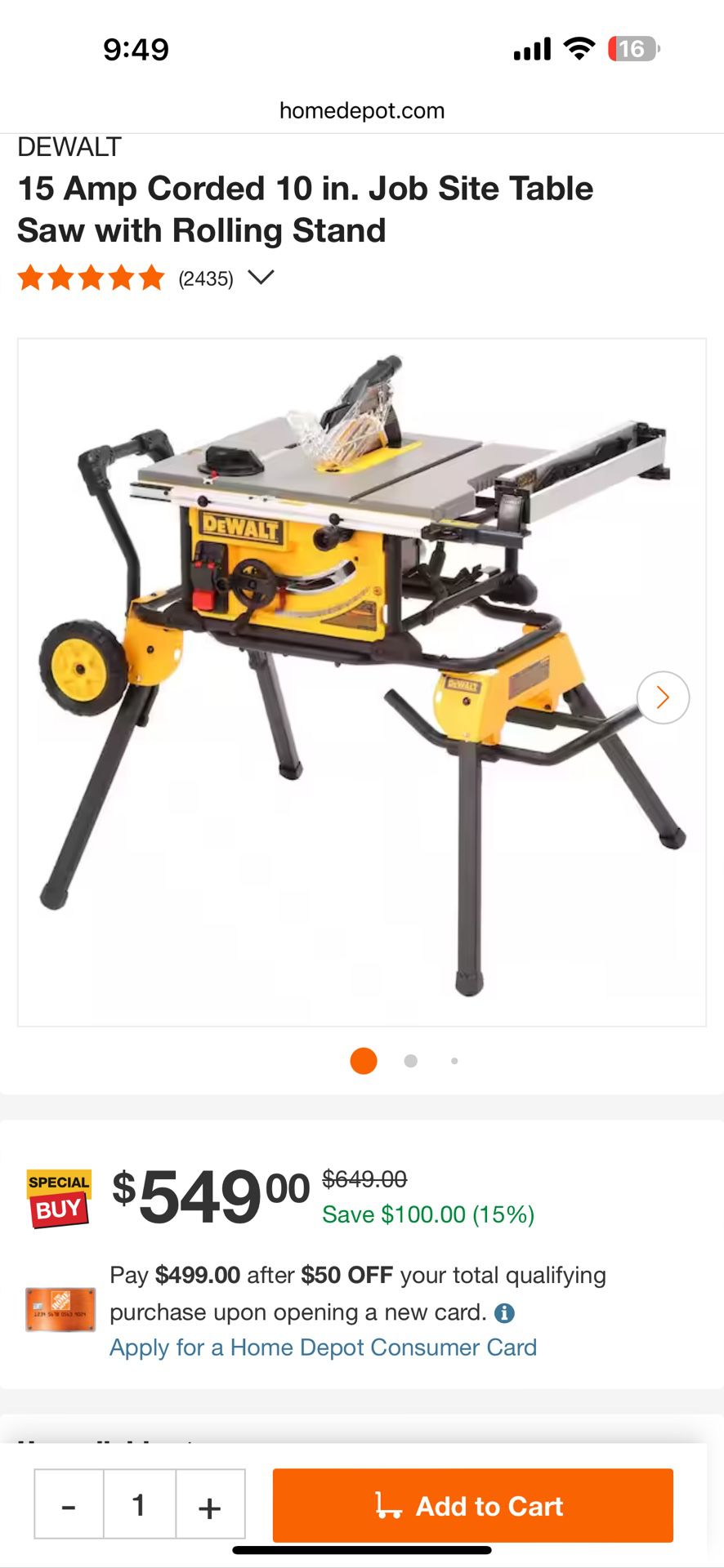 Dewalt Table Saw And Stand 