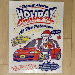 Donut x Petersen Automotive Museum Car Event Poster