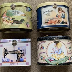 Sewing Themed Tins 