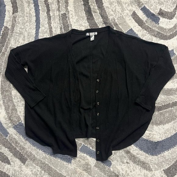 Black cardigan